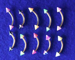 curved barbell plastic drop/spike