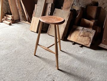 Tabouret de bar artisanal - cours intensif de menuiserie- Intensive chairmaking course.