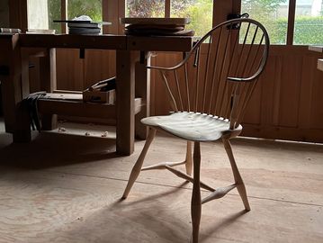 Chaise artisanale Continuous Arm de Dave Sawyer - Intensive chairmaking course.
