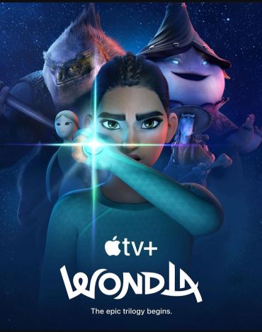 Epic fantasy animation poster for Apple TV+ series.