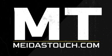 Logo of MEIDASTOUCH.COM with large initials MT.
