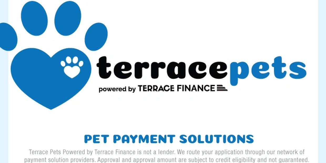 Logo and text for Terrace Pets by Terrace Finance.