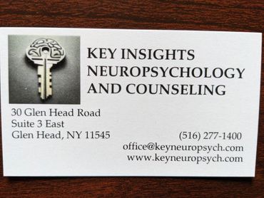 business card close-up