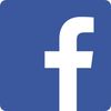 Facebook's iconic logo features blue lettering, creating a recognizable, social media presence.
