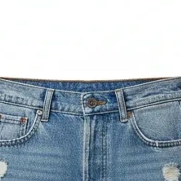 Six pairs of diverse shorts including cargo, athletic, denim, and patterned styles.