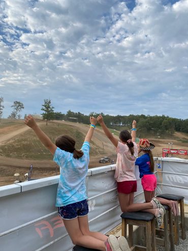 Supporting their guy