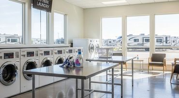 Clean Laundry room