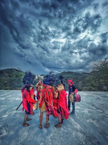 Traditional Minahasan Dancers preparing their Kabasaran Dance