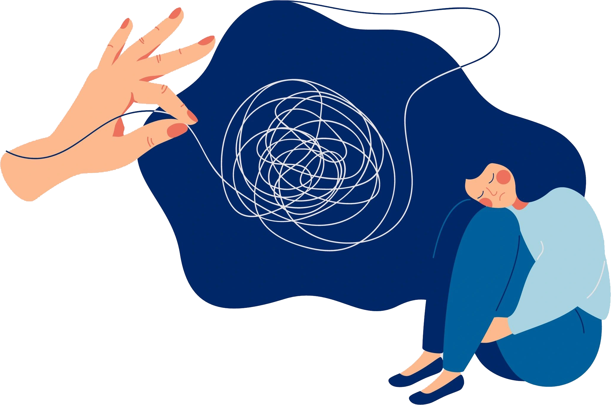 Psychotherapist helping a patient