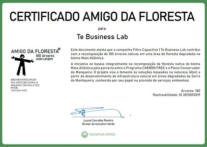 Certifica de plantio de árvores