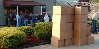 Kairos Prison Ministry cookie delivery at Avery Mitchell in Spruce Pine North Carolina