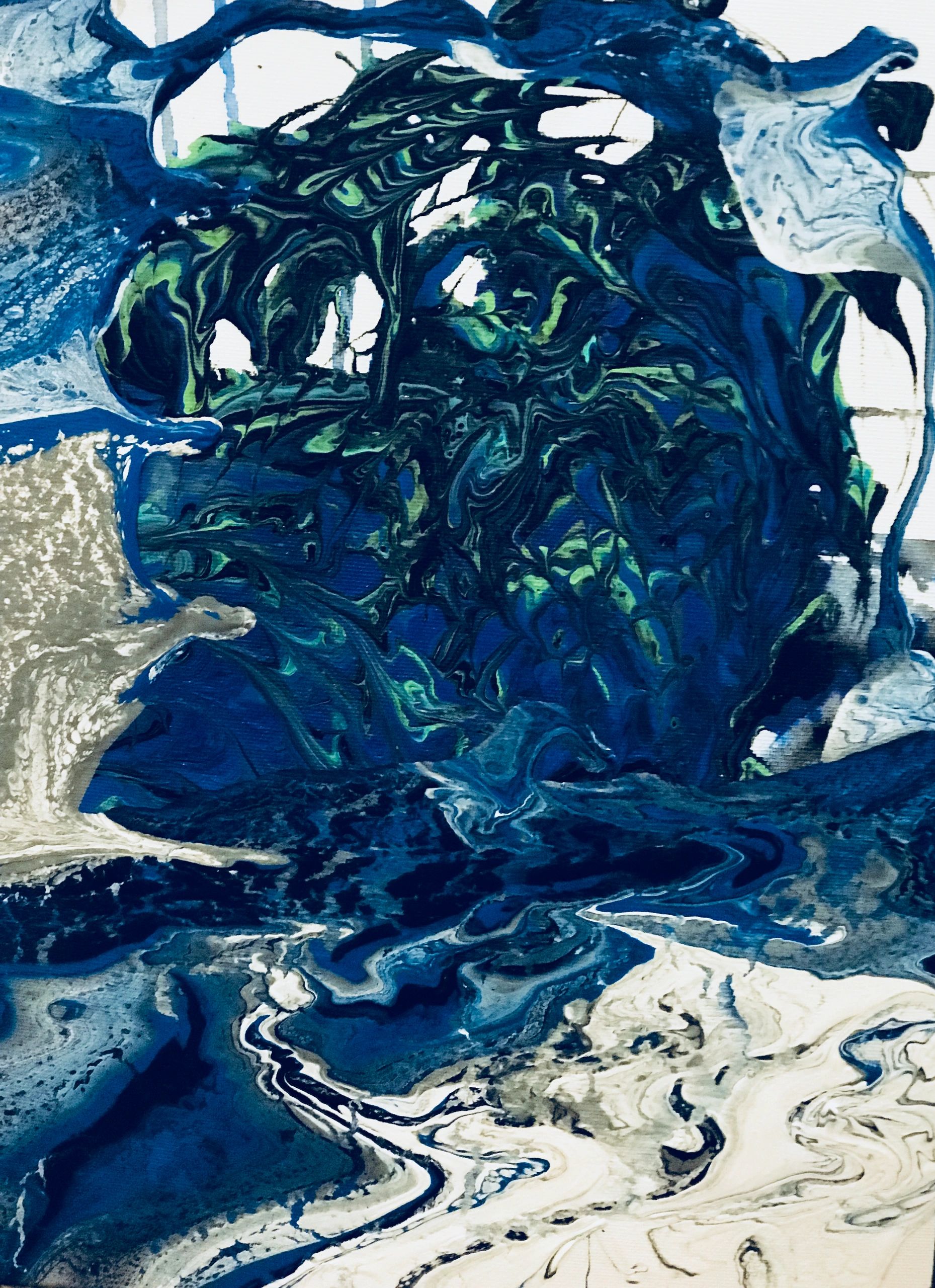Acrylic Pouring, Kellie Jones 2019
