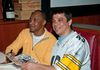 Celebrity Guest HOF Lynn Swann signing autograph for guest