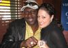 Celebrity Guest 2x Super Bowl Champ and Super Bowl MVP Ottis Anderson with guest wearing Super Bowl rings