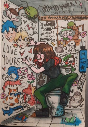 Happy New Year From @m0chiiri
- Made with Alcohol Based Markers