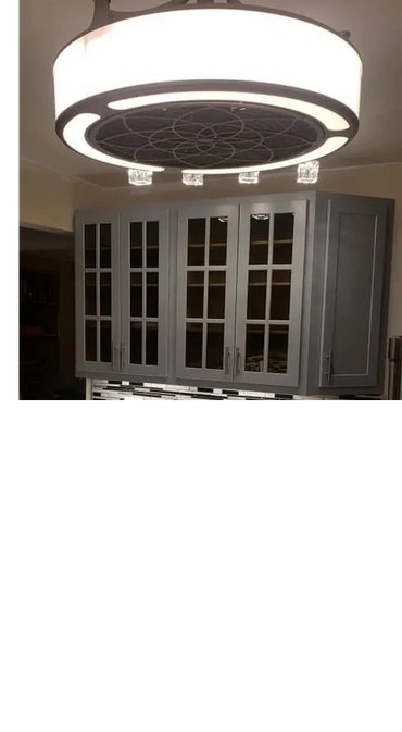 Light installation and custom cabinets