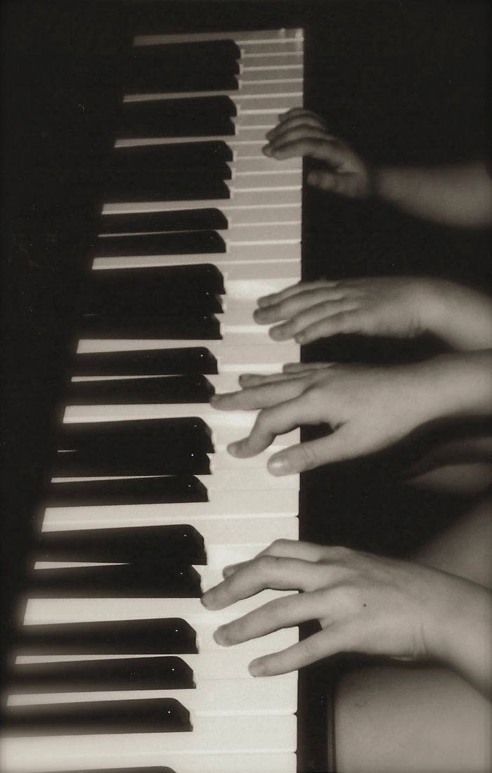 My children Kathryn and Nathan at the piano when they were young