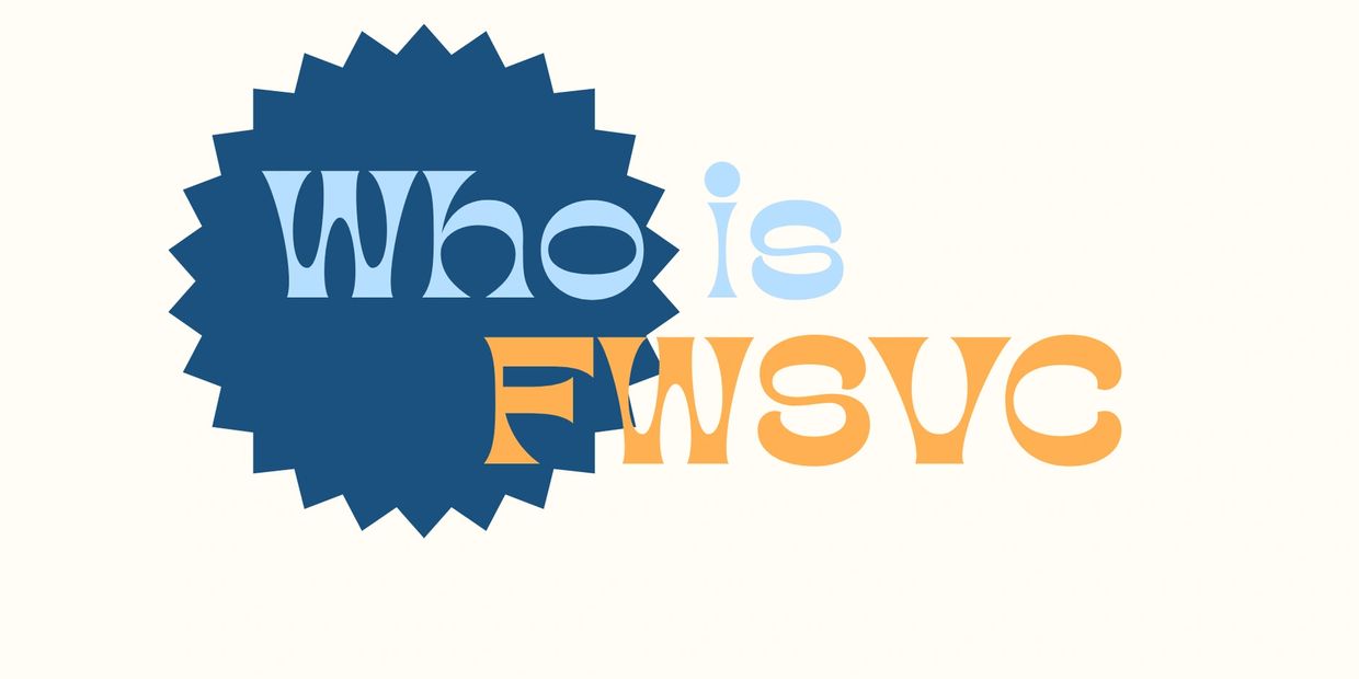 Text art saying 'Who is FWSVC' with colorful lettering.