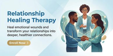 Couple undergoing relationship healing therapy with a counselor.