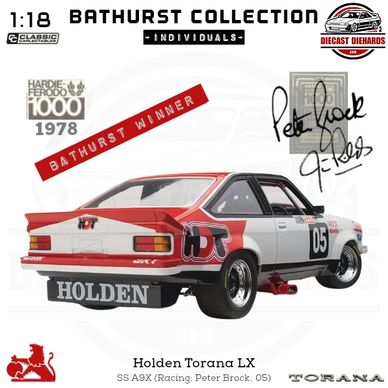 Classic Carlectibles Bathurst Collection 1:18 Scale Replica Holden Torana A9X 1978 Bathurst Winner.