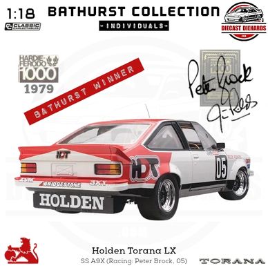 Classic Carlectibles Bathurst Collection 1:18 Scale Replica Holden Torana A9X 1979 Bathurst Winner.