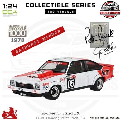 DDA Collectible Series 1:24 Scale Replica Holden Torana LX SS A9X 1978 Bathurst Winner.