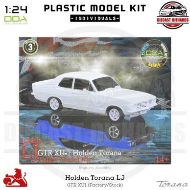 DDA Plastic Model Kit 1:24 Scale Replica Holden Torana LJ GTR XU1 (assembly required).
