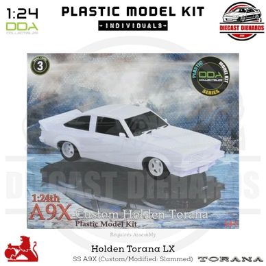 DDA Plastic Model Kit 1:24 Scale Replica Holden Torana LX SS A9X (assembly required).