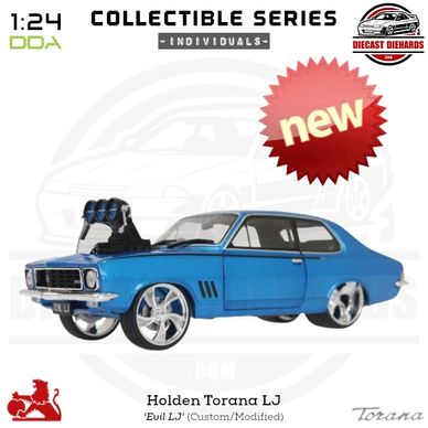 DDA Collectible Series 1:24 Scale Replica 'Evil LJ' modified Holden Torana featuring blown V8.