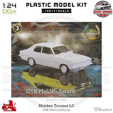 DDA Plastic Model Kit 1:24 Scale Replica Holden Torana LC GTR (assembly required).