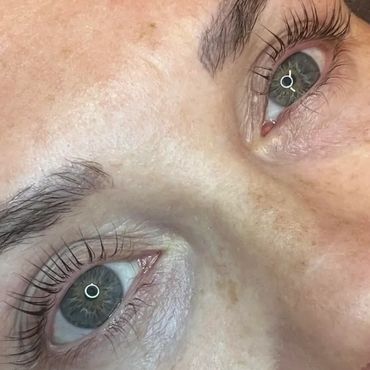 Korean lash lift result at KSH Makeup & Lashes Darwen Lancashire