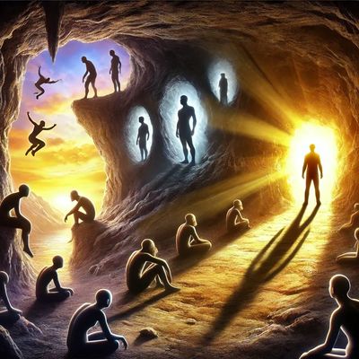 The Allegory of the Cave, described by Plato in his work The Republic