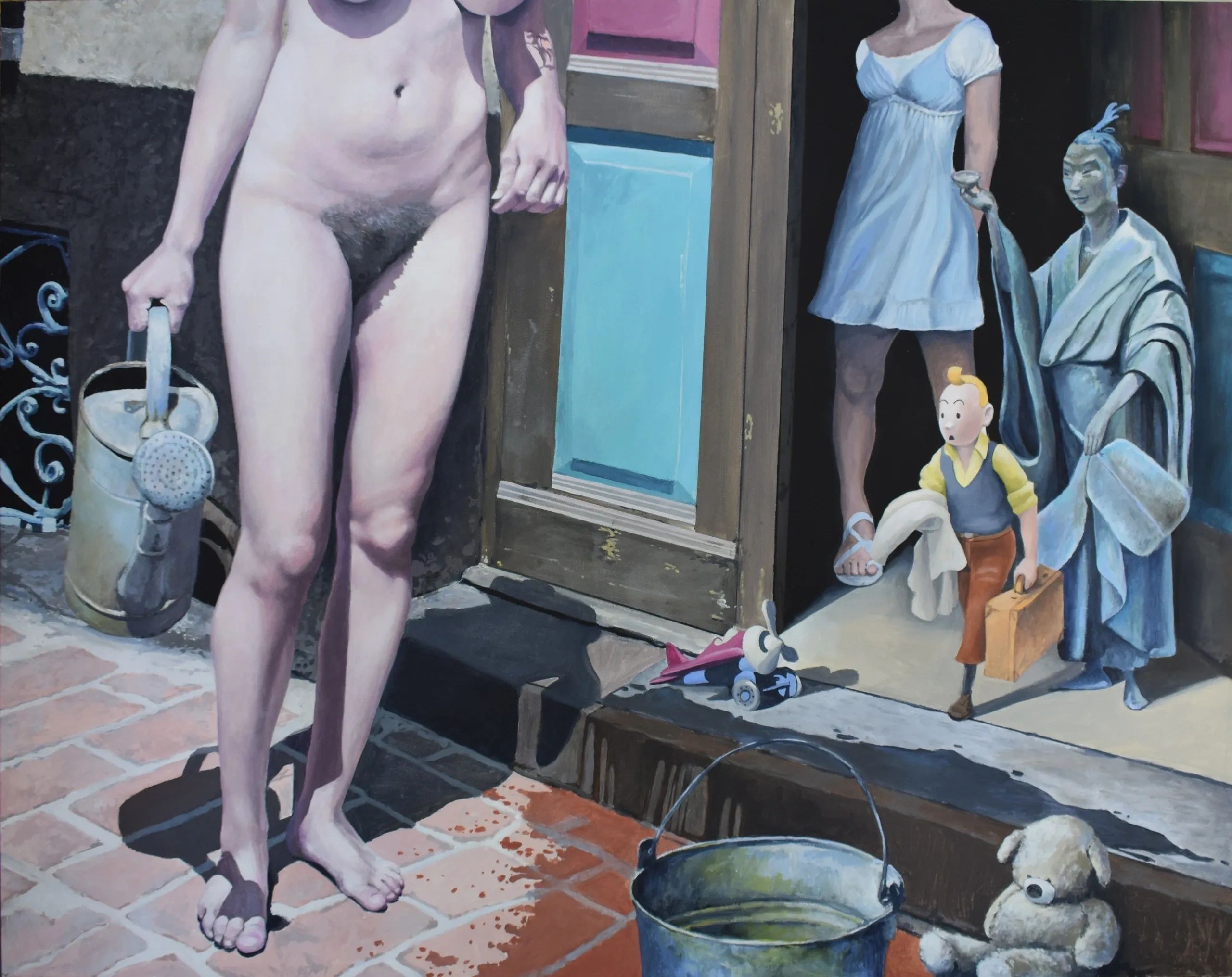 The Gardener, acrylic on canvas, 48" X 60"