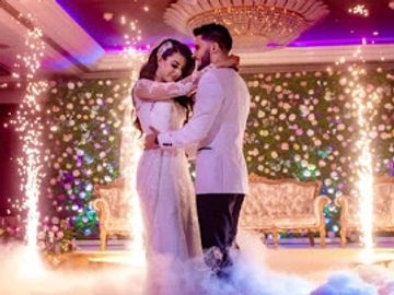 Cold sparks for wedding