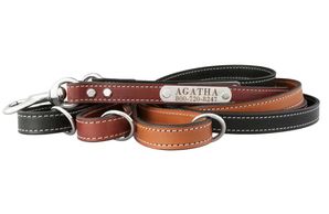 Personalized  Leather Snap Leash