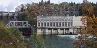 Photo of Ruskin Dam and Powerhouse upgrade by BC Hydro