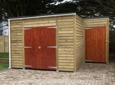 Bin and bike stores, sheds, garden stores - Bournemouth, Dorset - 2021
