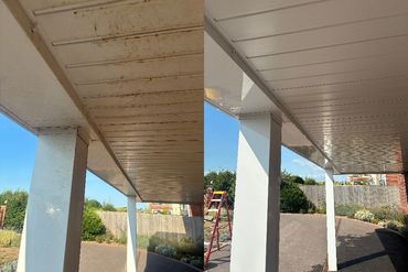 Soffit and fascia cleaning