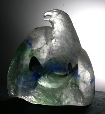 Osprey with Salmon
22 X 13 X 25 cm
Pâte de Verre