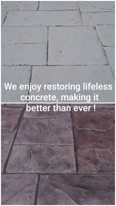 Never paint concrete
