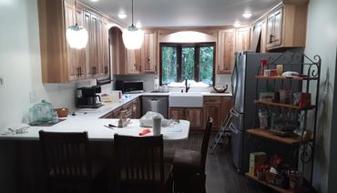 Day one, new kitchen, after 35 years