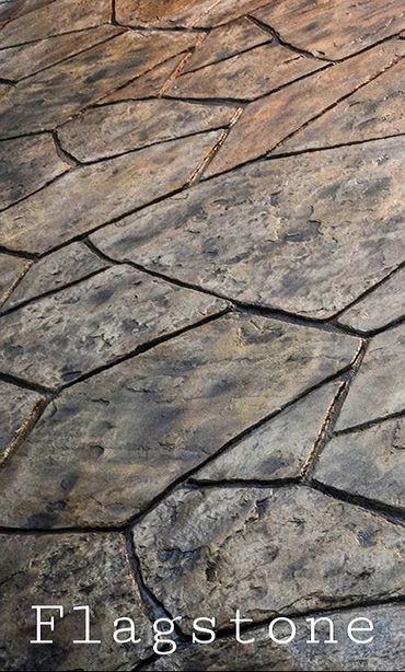 Appealing mixture of large and small flagstones