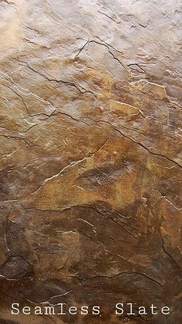 Colored, textured concrete