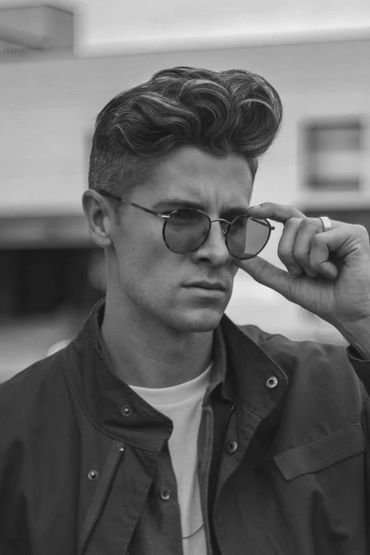 Undercut, Parted ,Short sides Haircut