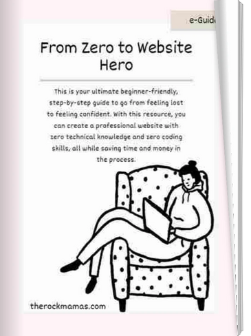 A cover page of the website e-guide "From Zero to Website Hero"  - Flipbook edition.