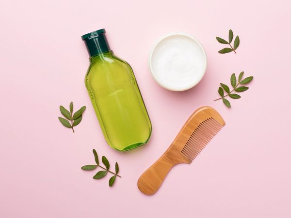Organic hair growth serum for damaged hair repair