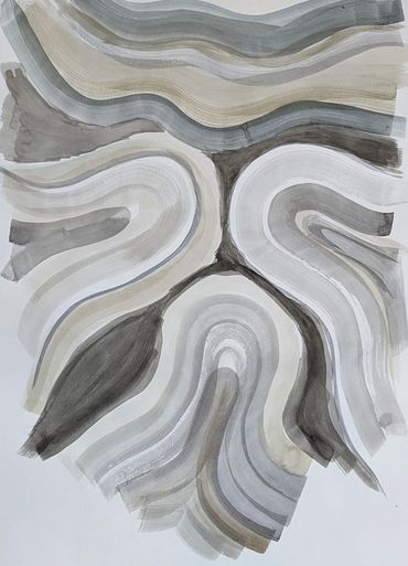 Rock layers painting