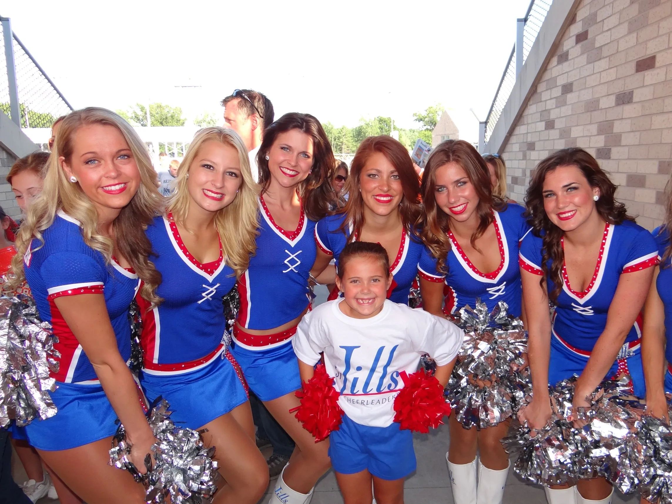 Jr. Jills perform on the Bisons Sahlen Field on 8/3 Game Day.