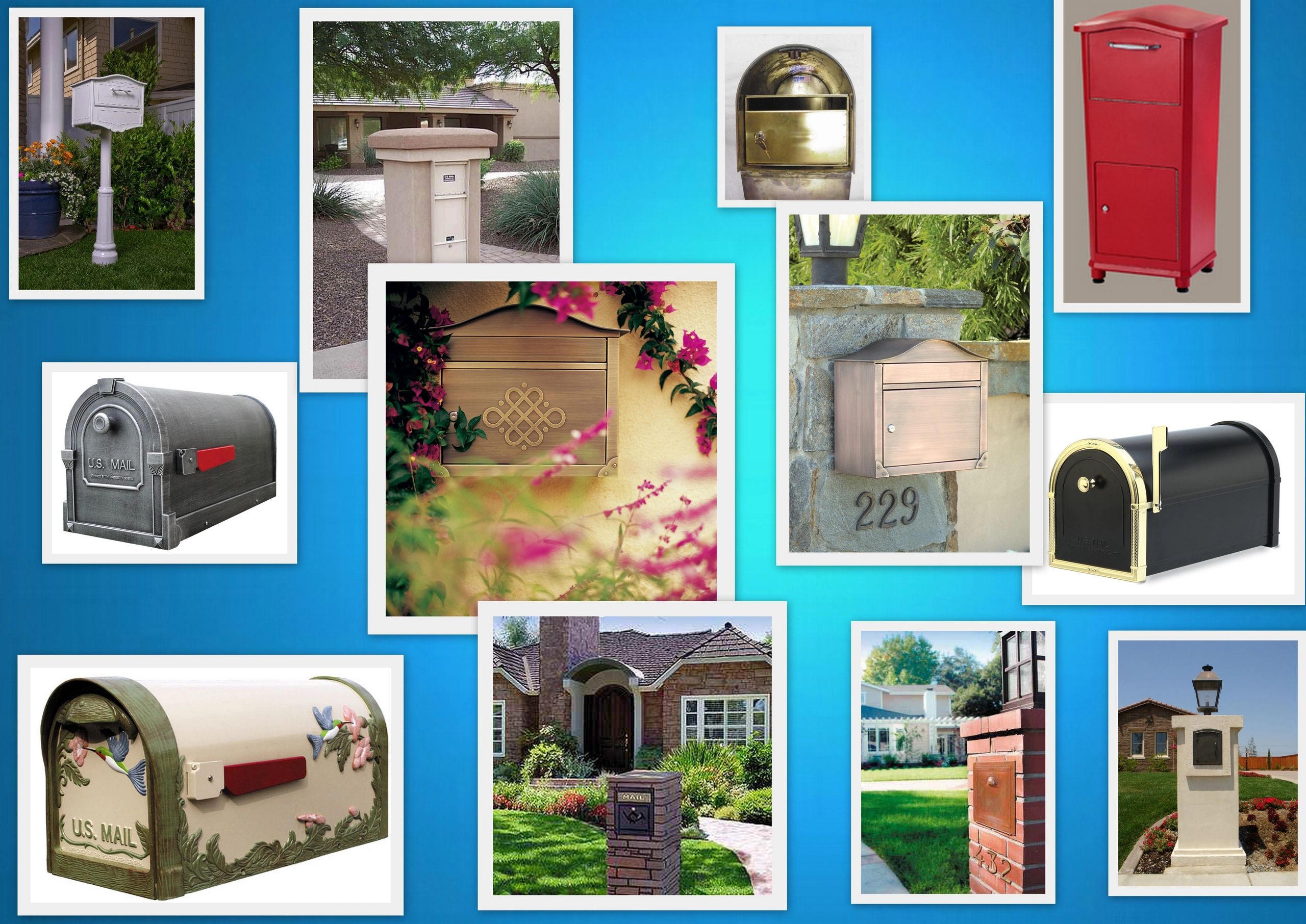 Mailbox & Post systems. Mailbox has been engineered to perfectly fit and finished to match the