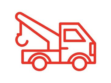 Tow truck icon for roadside assistance